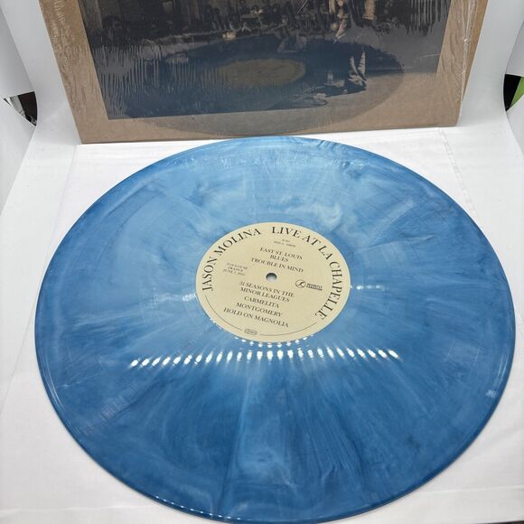Jason Molina - Live At La Chapelle RARE Blue Dream Splash LP #129/450 Limited - Picture 2 of 12
